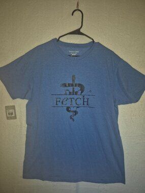 NWT Trimark Men's Fetch Veterinary Graphic T-Shirt Medium New Royal Blue Heather